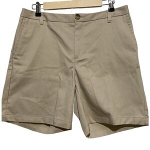 Liz‎ Claiborne Audra Khaki Chino Shorts Classic Fit Cotton Casual Summer Size 10